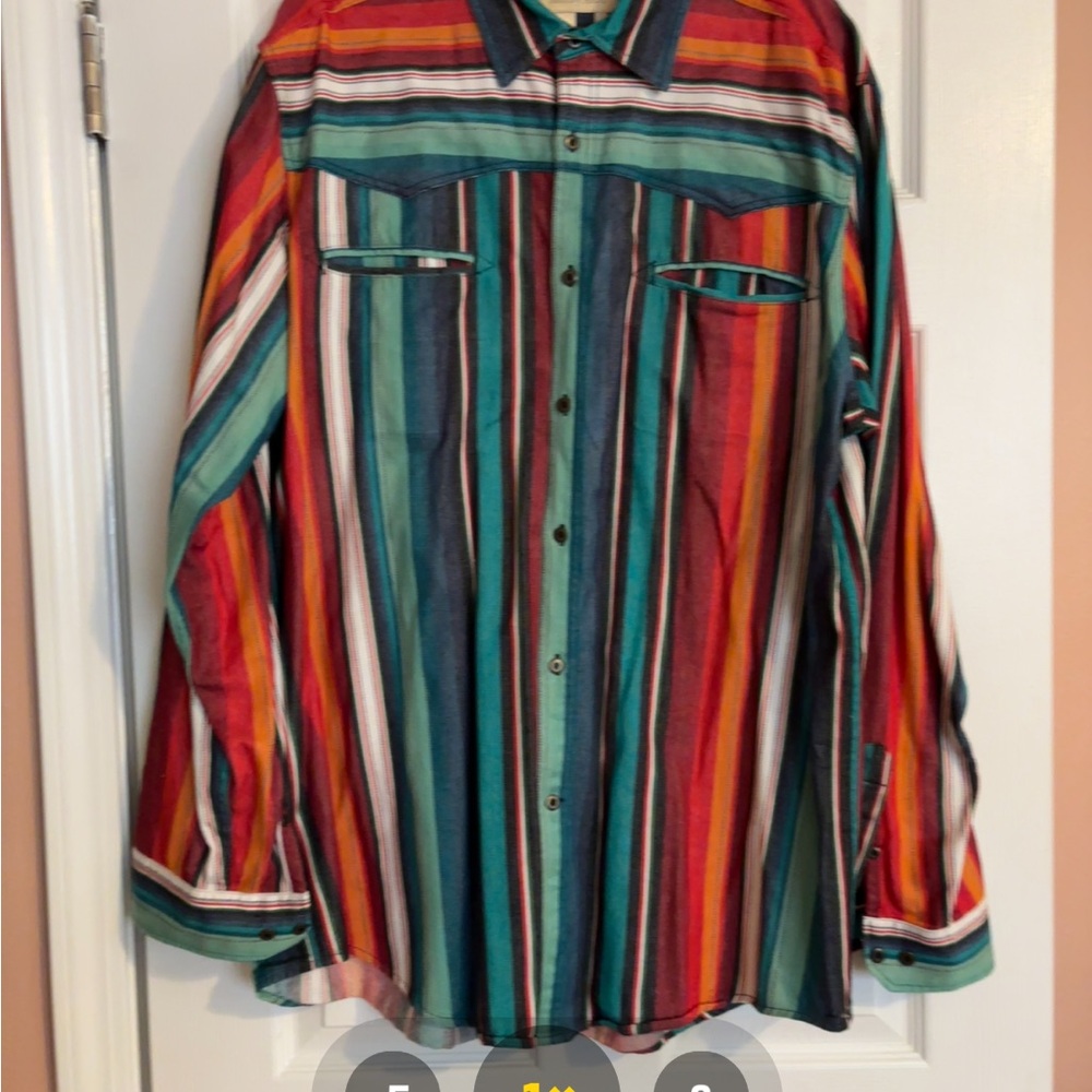 The Territory Ahead Vibrant Striped Shirt Jacket